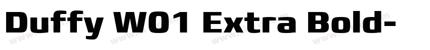 Duffy W01 Extra Bold字体转换